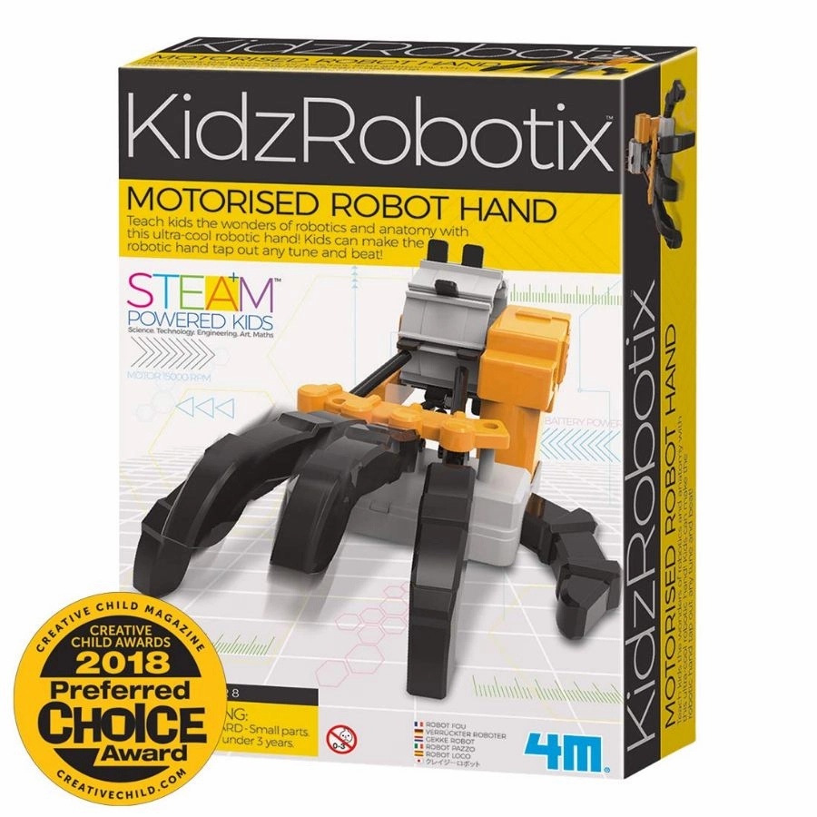 4M - KidzRobotix: Motorised Robot Hand Science Kit