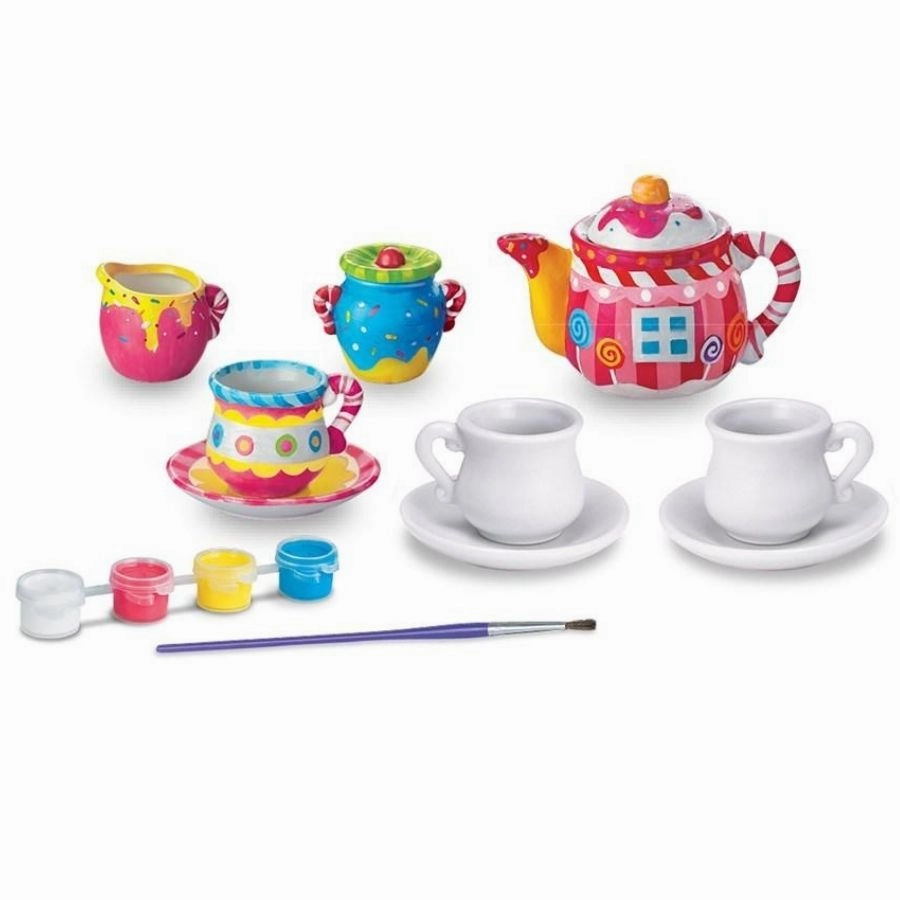 4M - Paint Your Own Mini Tea Set Craft Kit