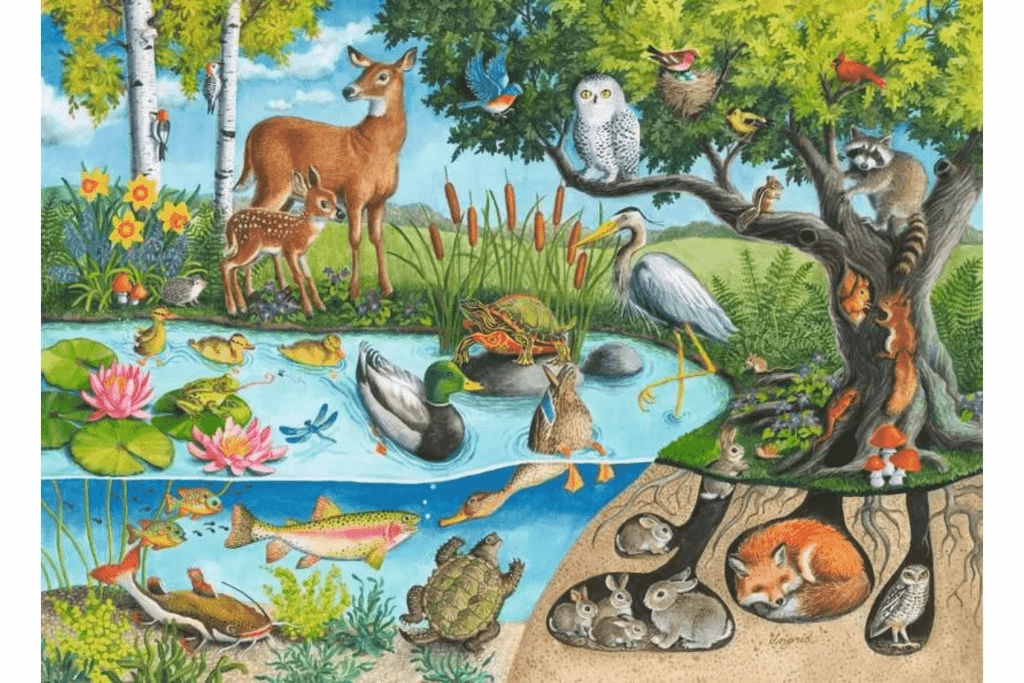 Animals Above and Below 60 Piece Puzzle (Ages 4 )