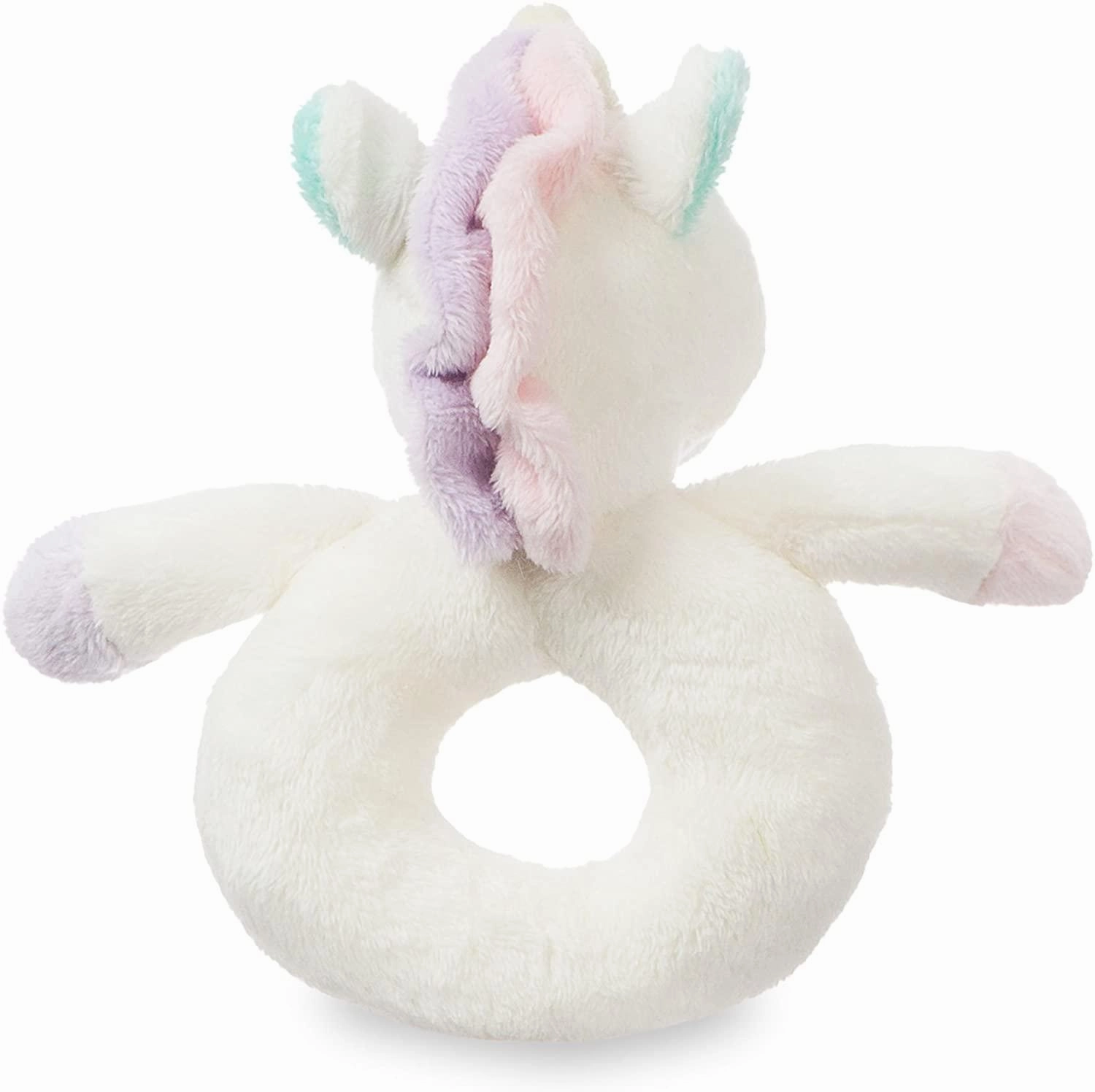 AURORA 60967 Lil` Sparkle Baby Unicorn Ring Rattle