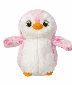 AURORA 73887 Pompom Penguin, 6-Inch Soft Toy, Pink