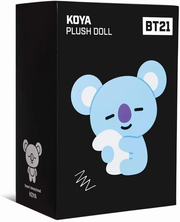 AURORA BT21 Official Merchandise, KOYA Soft Toy 61320, Medium - Blue