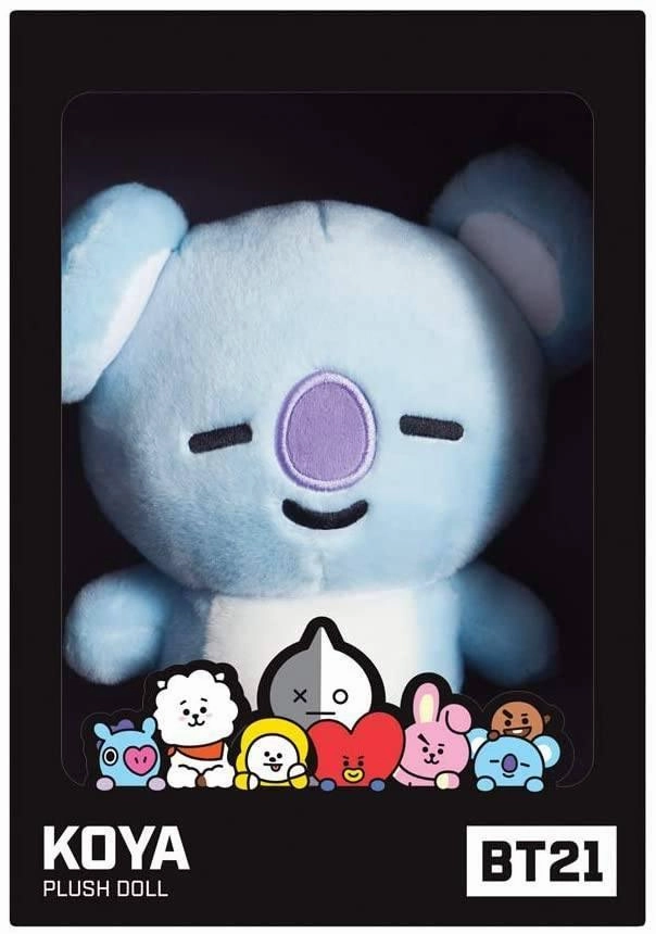 AURORA BT21 Official Merchandise, KOYA Soft Toy 61320, Medium - Blue