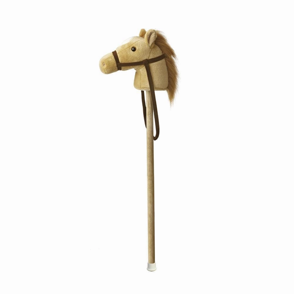 AURORA Giddy Up Stick Plush Pony - Beige