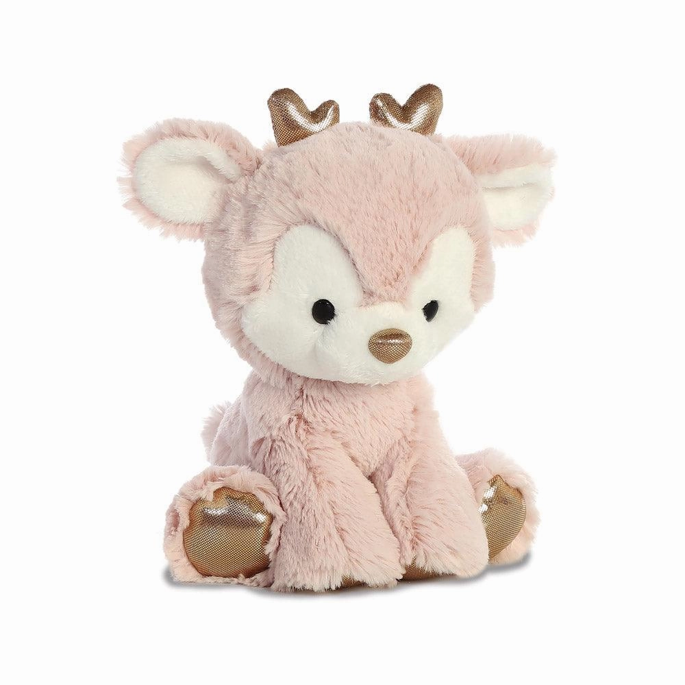 AURORA Glitzy Tots Pink Reindeer 8-inch Soft Toy