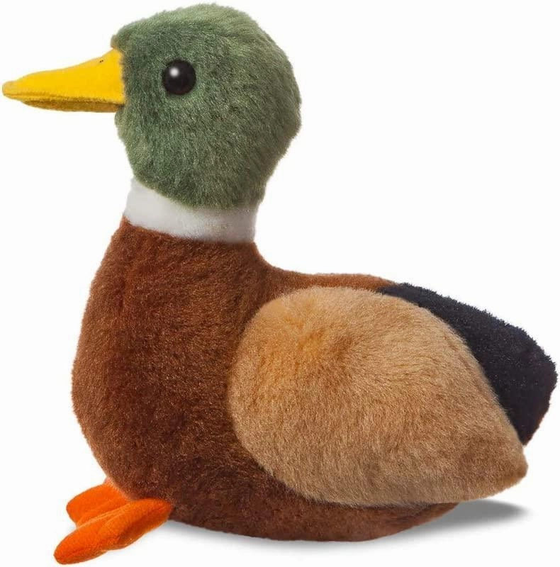 AURORA Mini Flopsies 8-inch Mallard Duck Soft Toy