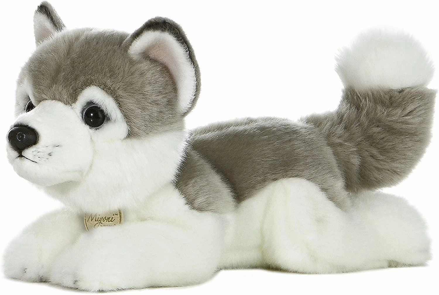 AURORA MiYoni Husky Lying 11-inch Plush