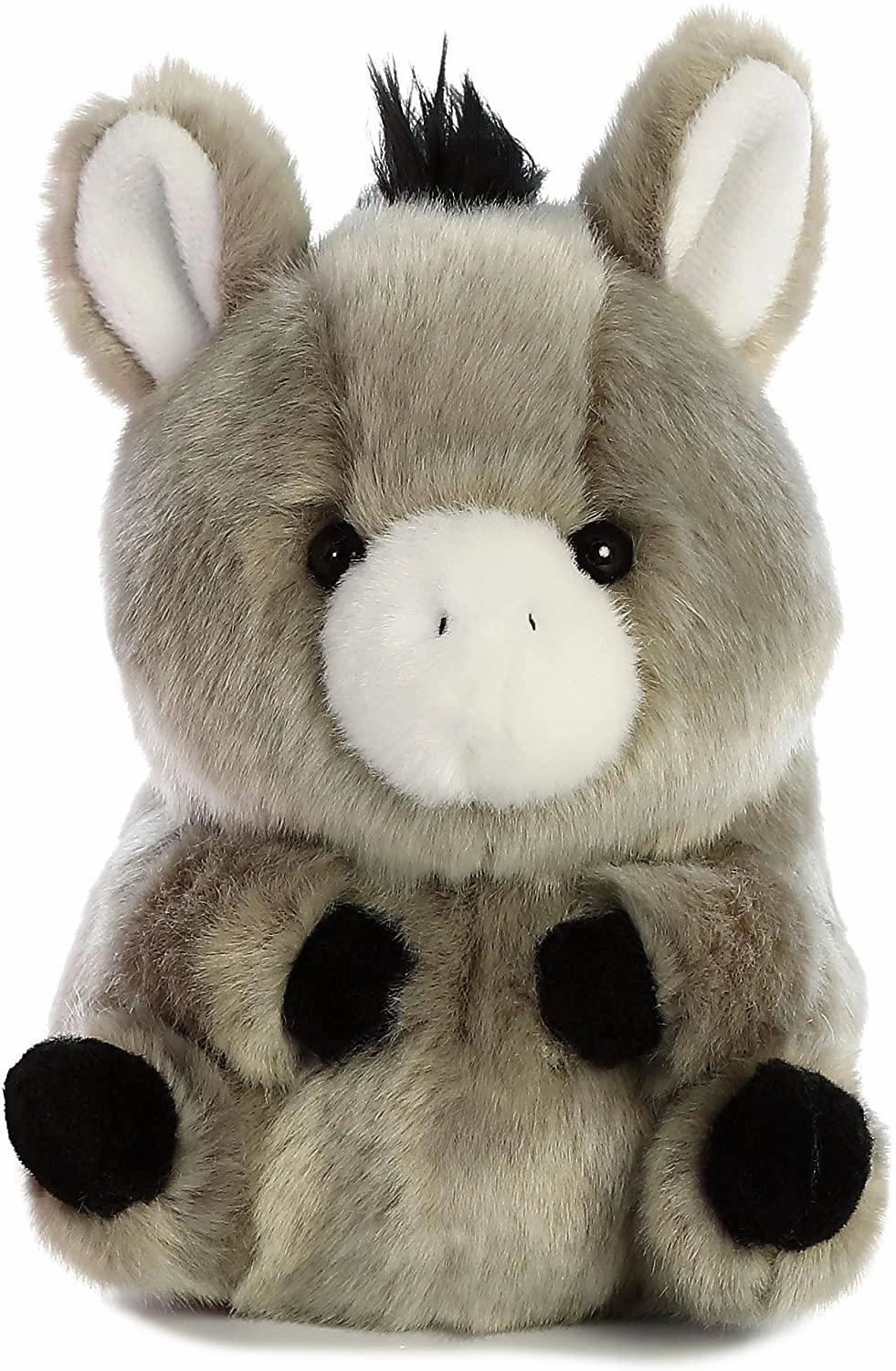 AURORA Rolly Pet 5-inch Bray Donkey Soft Toy - Grey