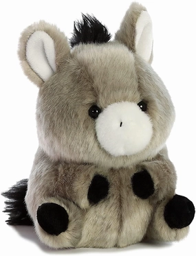 AURORA Rolly Pet 5-inch Bray Donkey Soft Toy - Grey
