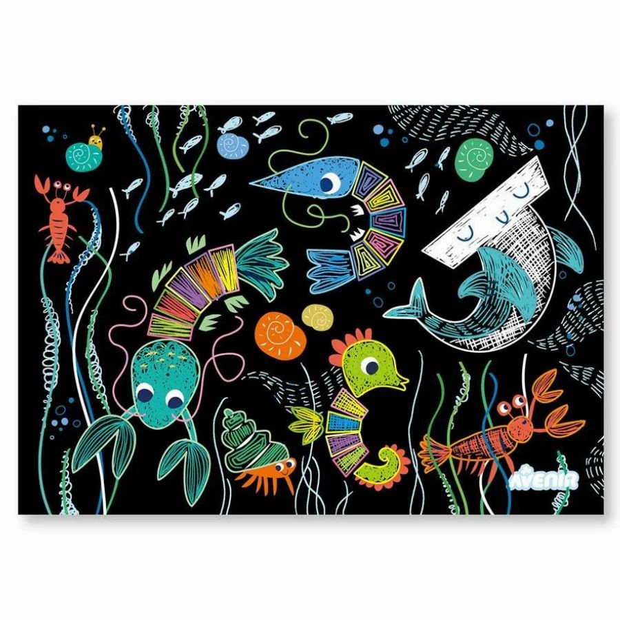 Avenir - Scratch Art Ocean Life