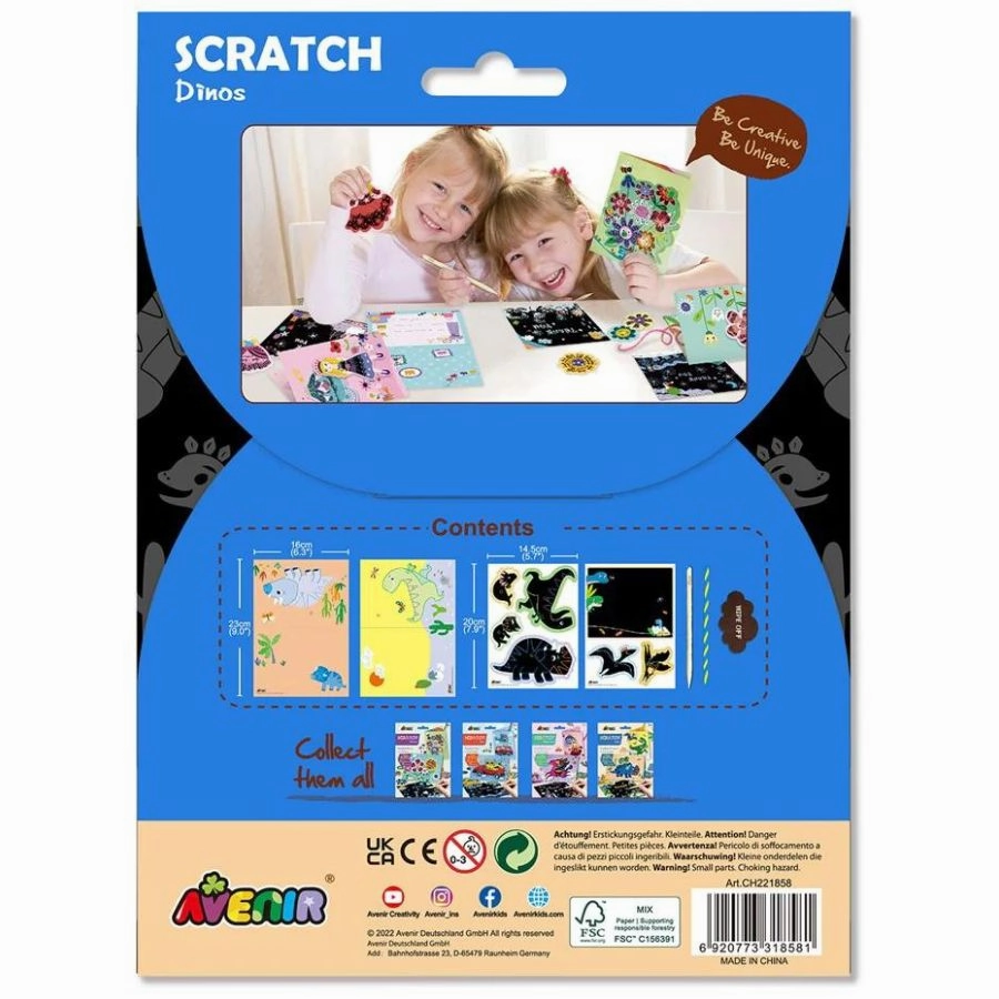 Avenir - Scratch Greeting Card Dinos