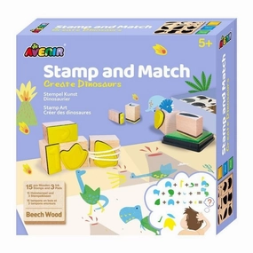 Avenir - Stamp & Match: Create Dinosaurs