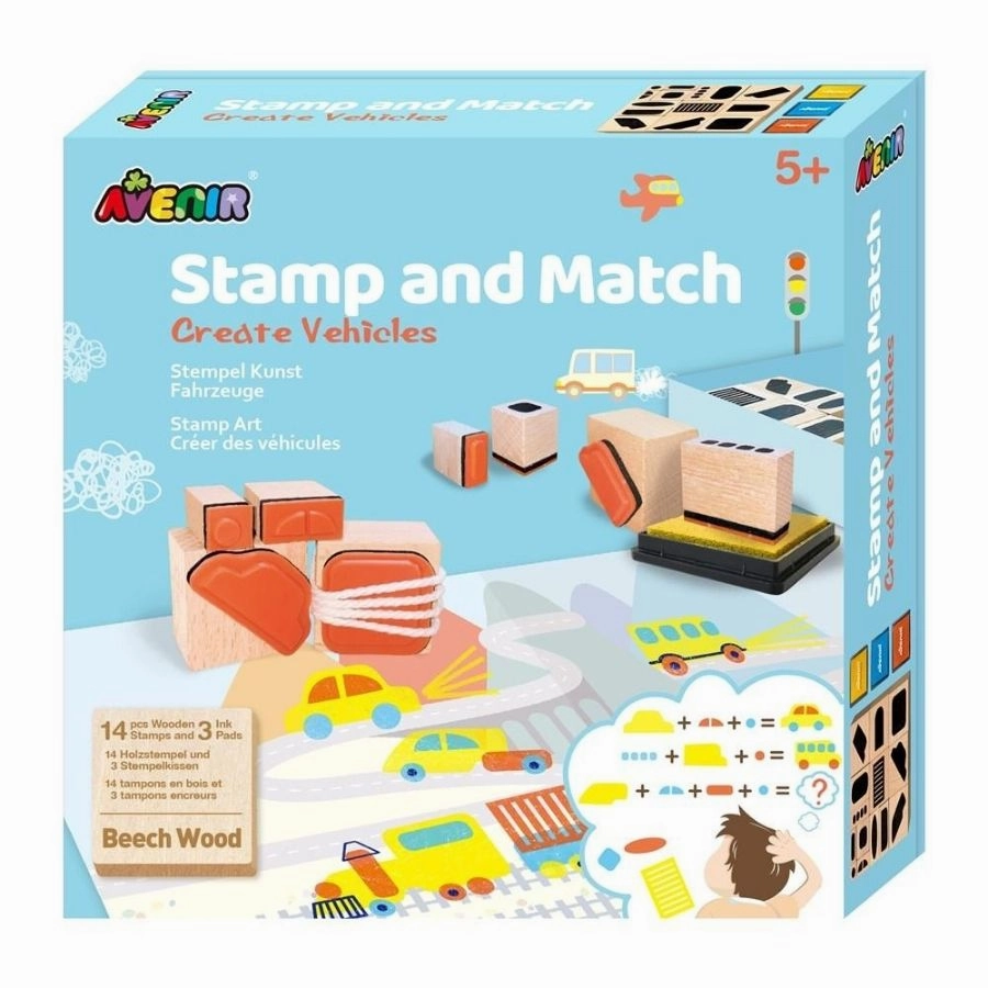 Avenir - Stamp & Match: Create Vehicles Stamp Set
