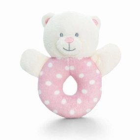 Baby Keel SN0769 Baby Bear Ring Rattle 12cm - Girl