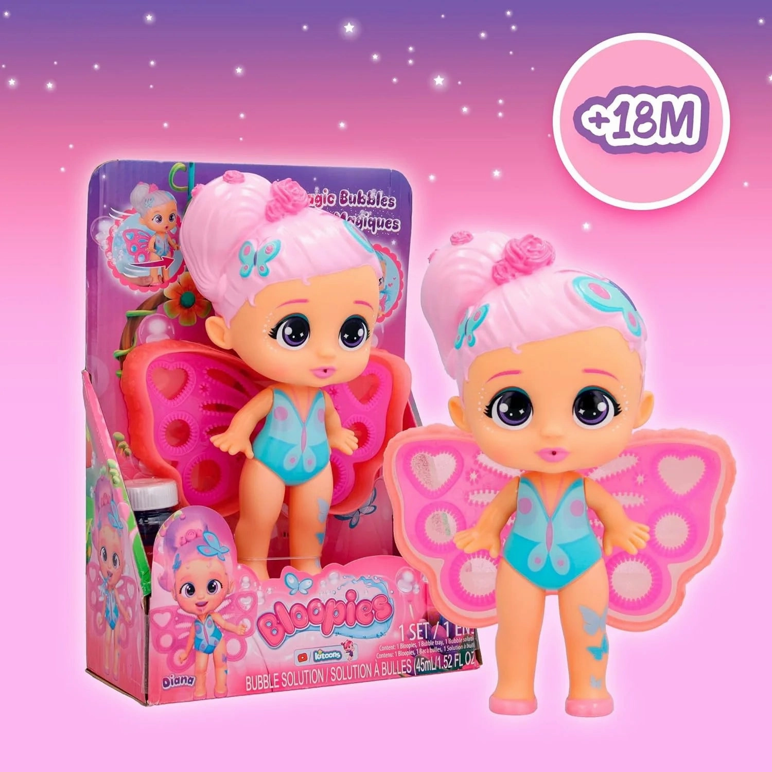 BLOOPIES Magic Bubbles Doll Diana