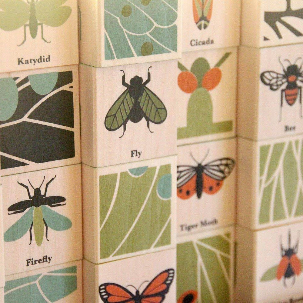 Bugs Wooden Alphabet Blocks