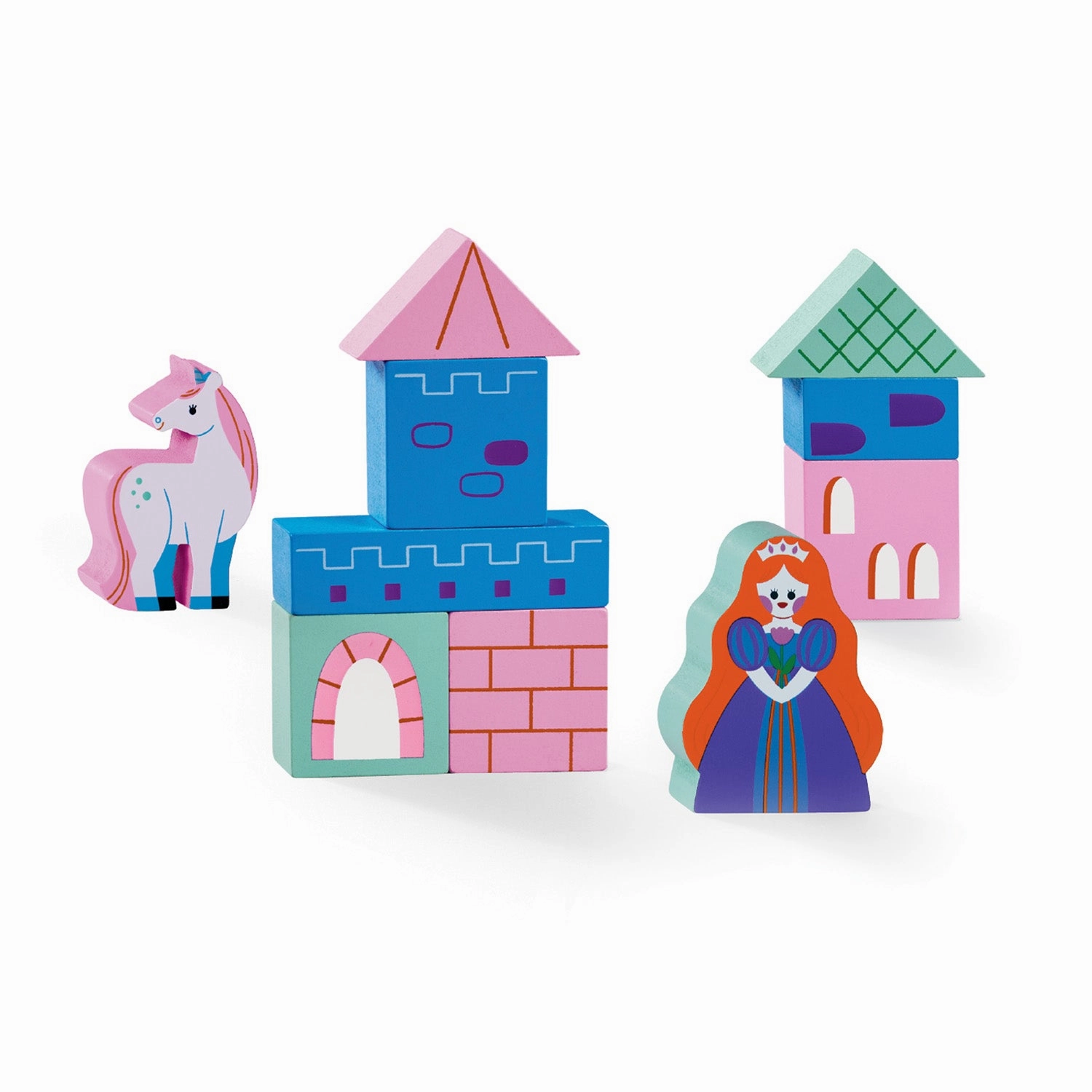 Build & Play Mini Wood Block Playsets
