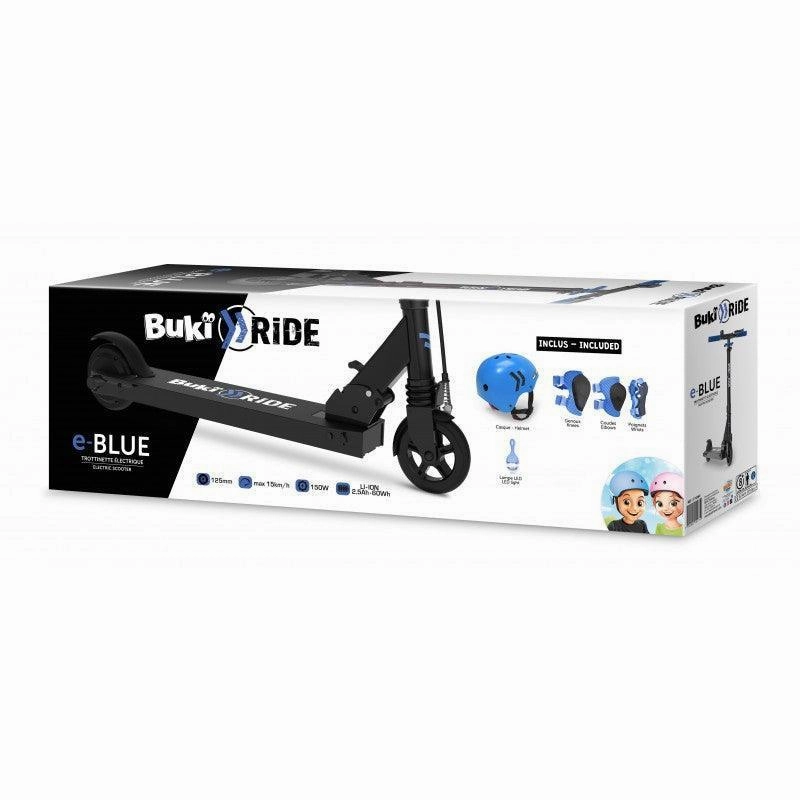 BUKI France Electric Battery Powered Scooter 125mm - Blue