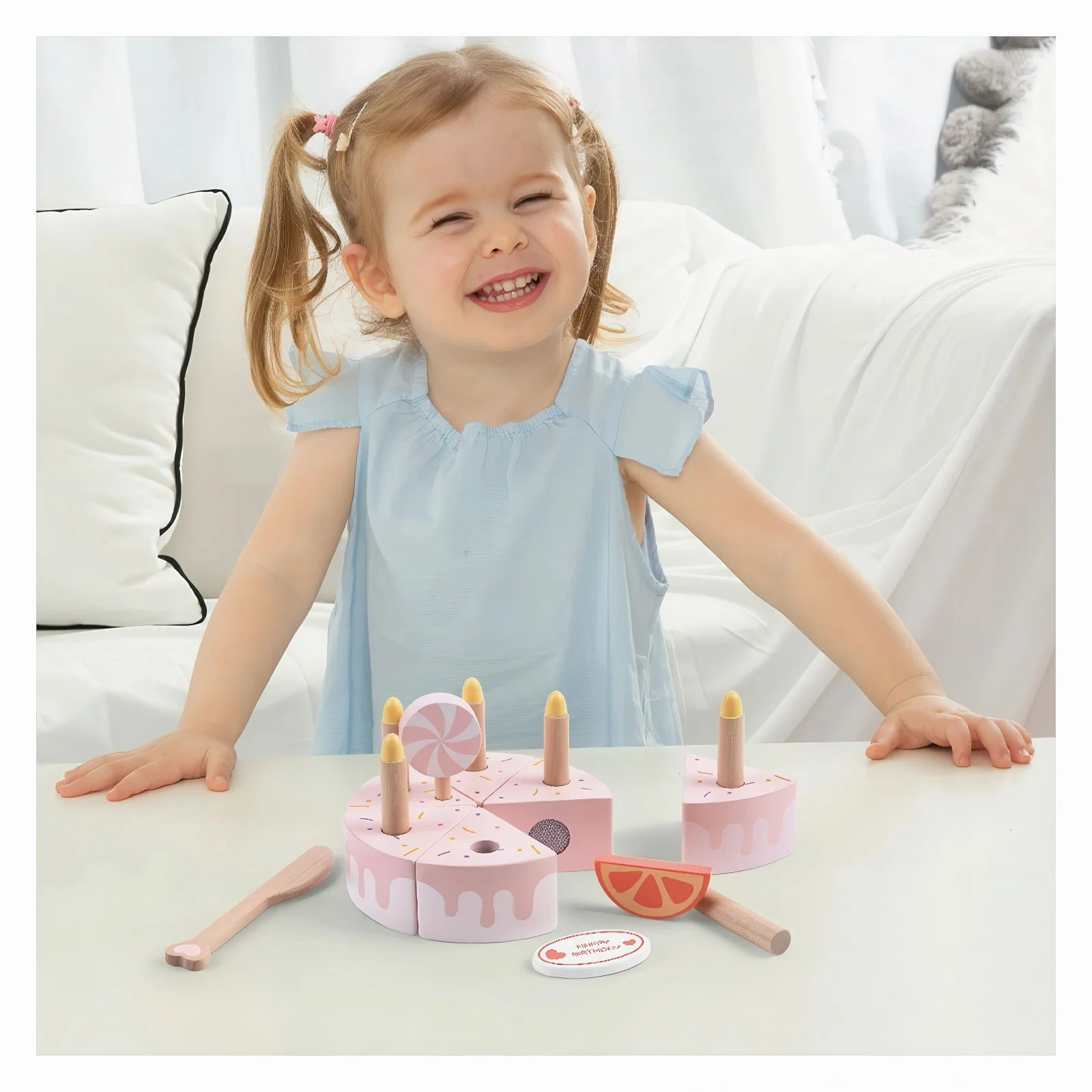 Classic World Wooden Birthday Cake with Cheese