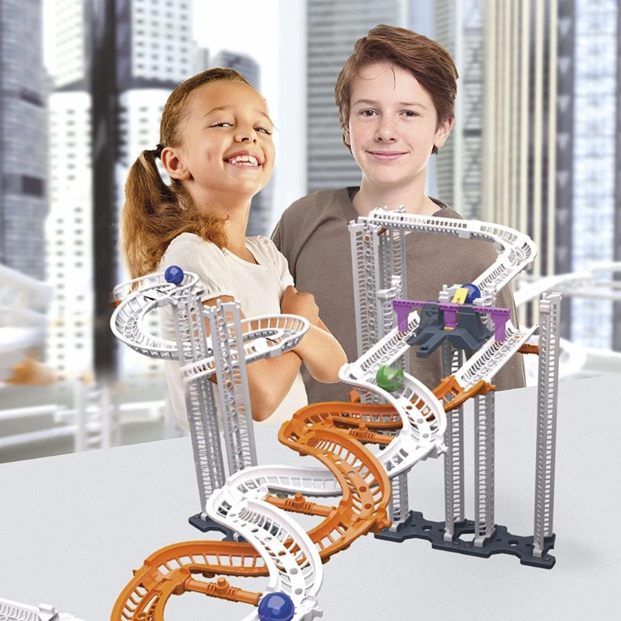 Clementoni - Action Reaction Glow Effect Marble Run