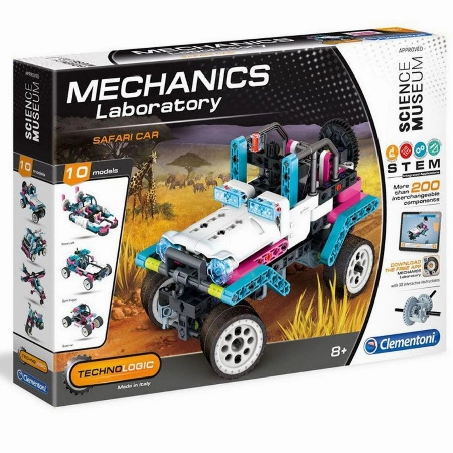 Clementoni - Mechanics Laboratory: Safari Car Construction Set