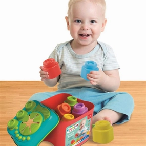 Clementoni - Soft Clemmy Touch and Play: Sensory Bucket 15 pieces