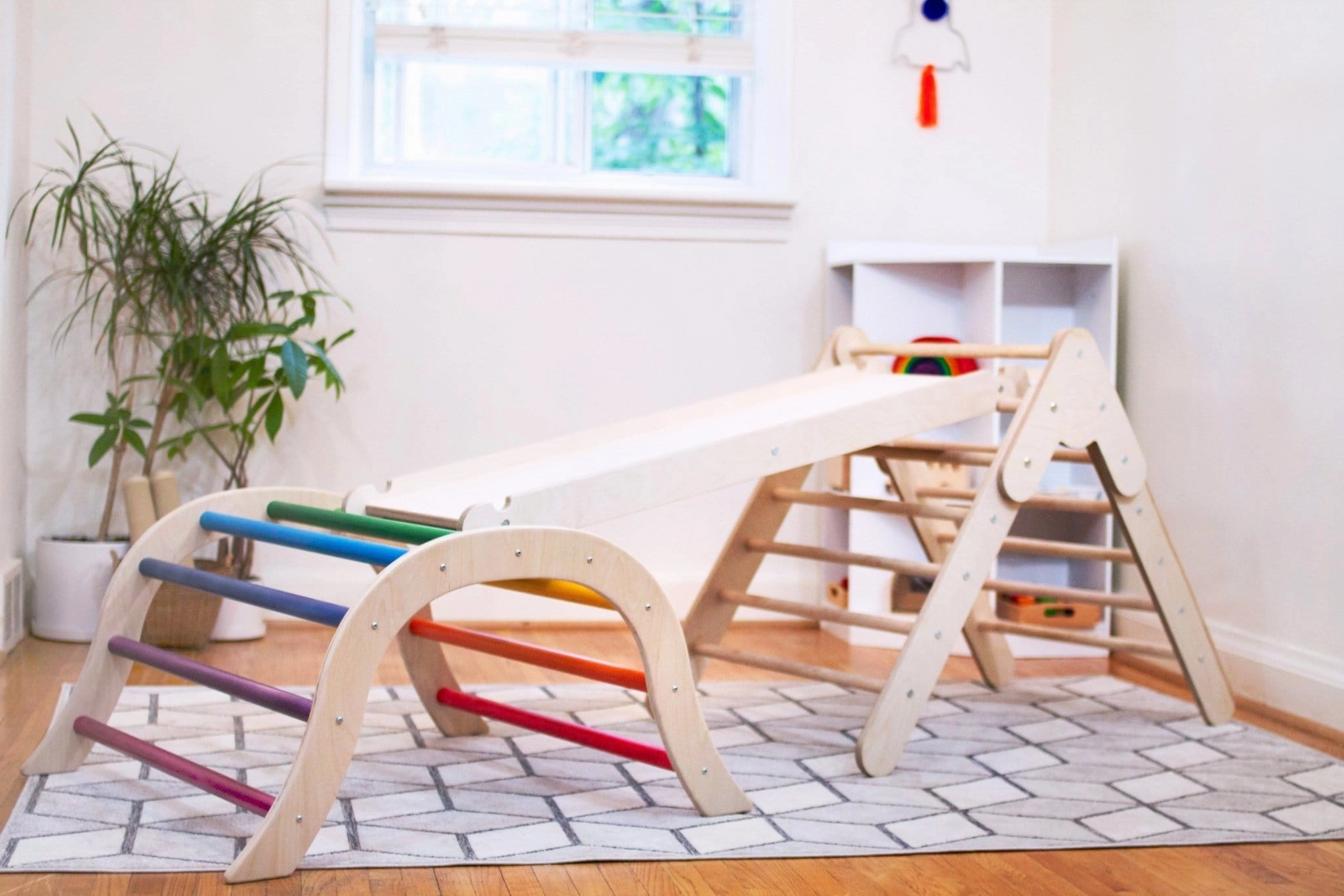 Climbing Bundle #1 - Arch Climber   Montessori Climbing Triangle   Ramp