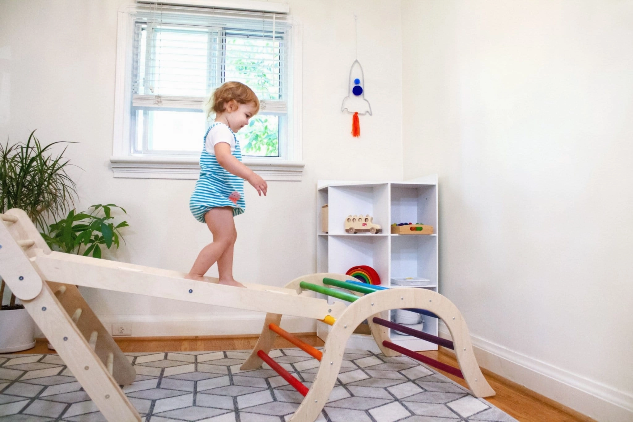 Climbing Bundle #1 - Arch Climber   Montessori Climbing Triangle   Ramp
