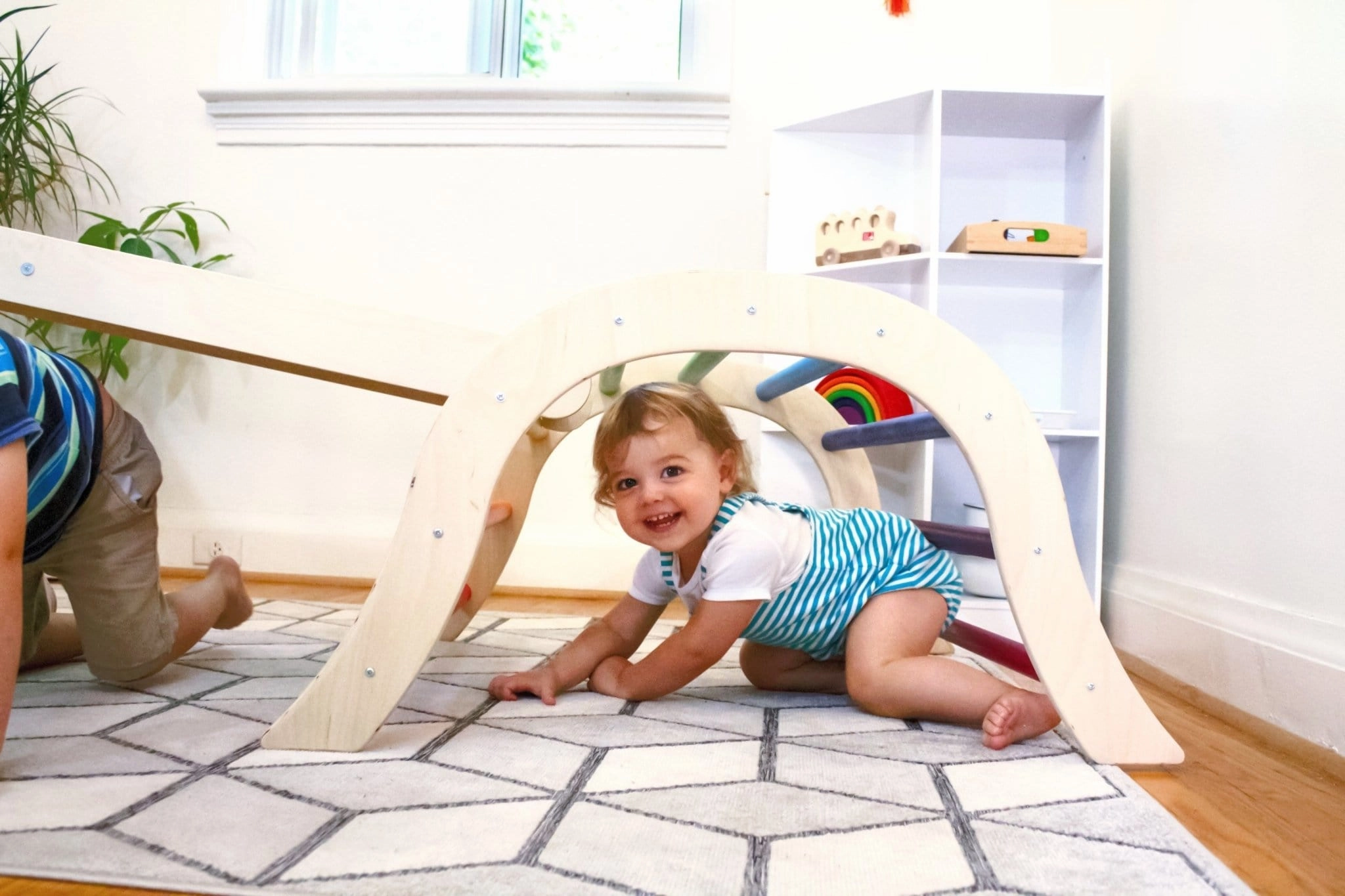 Climbing Bundle #1 - Arch Climber   Montessori Climbing Triangle   Ramp