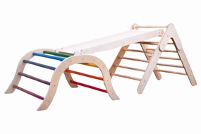 Climbing Bundle #1 - Arch Climber   Montessori Climbing Triangle   Ramp