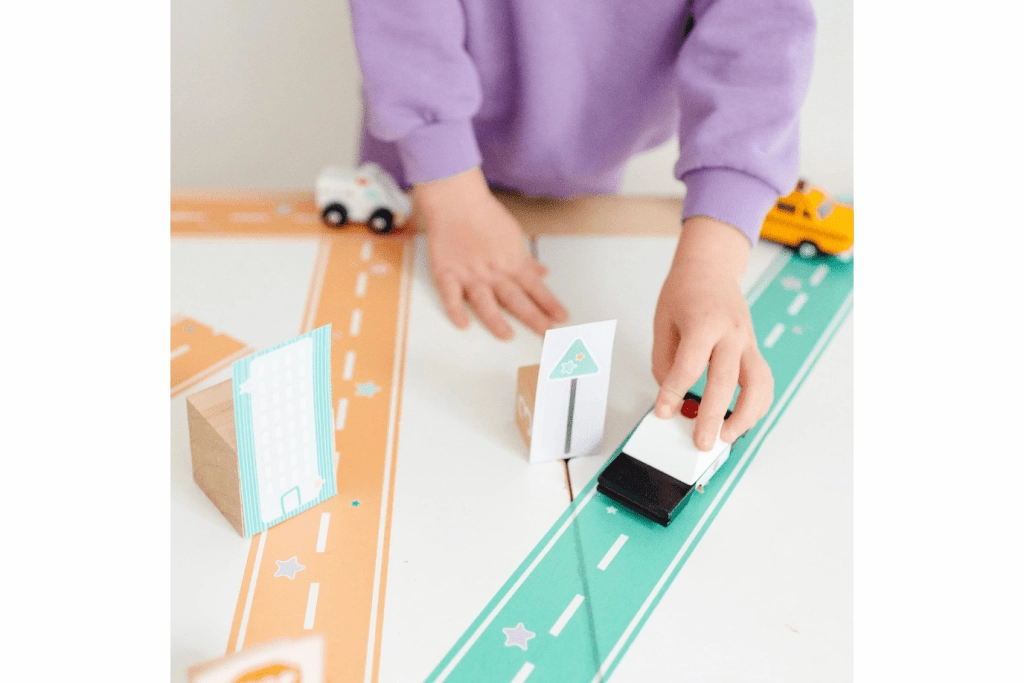 Colourful Play Road Tape (Set of 4 Rolls)