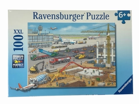 Construction at the Airport 100 Piece Puzzle