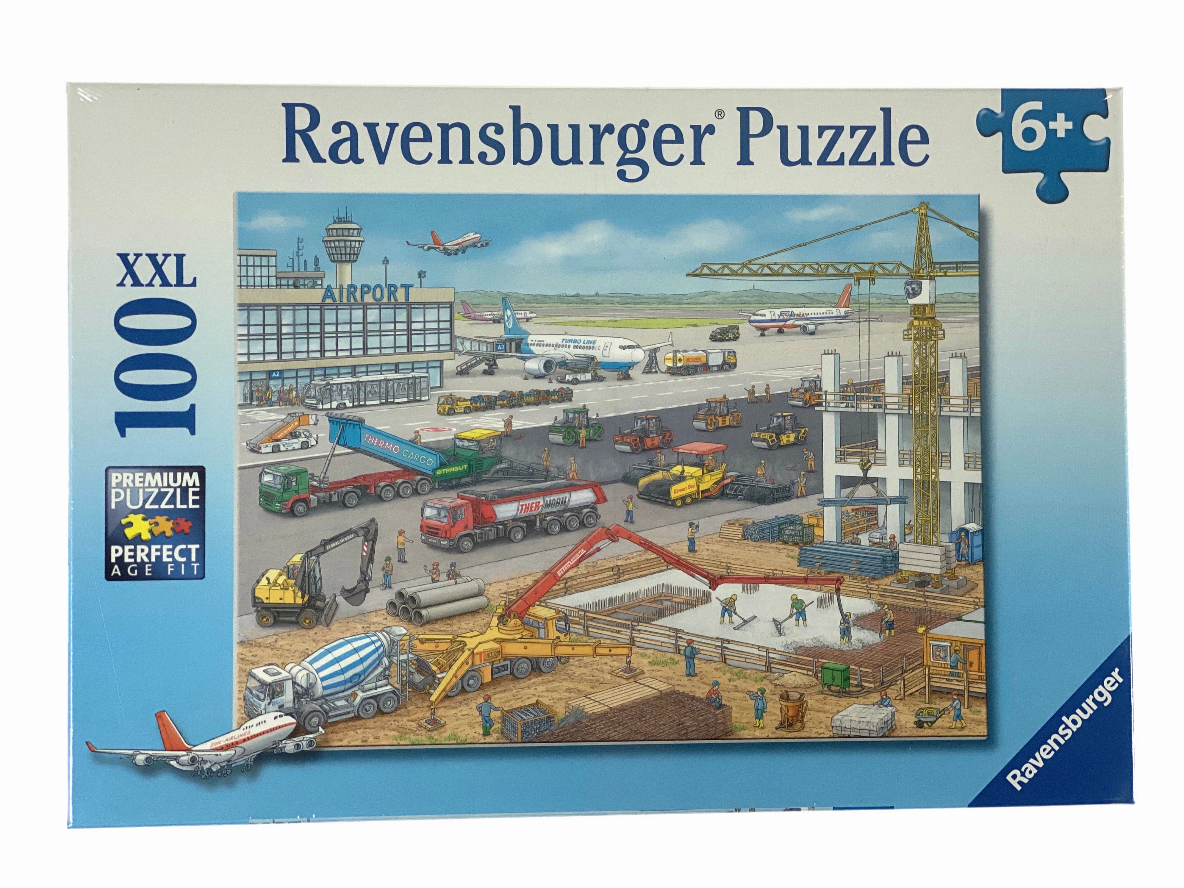 Construction at the Airport 100 Piece Puzzle