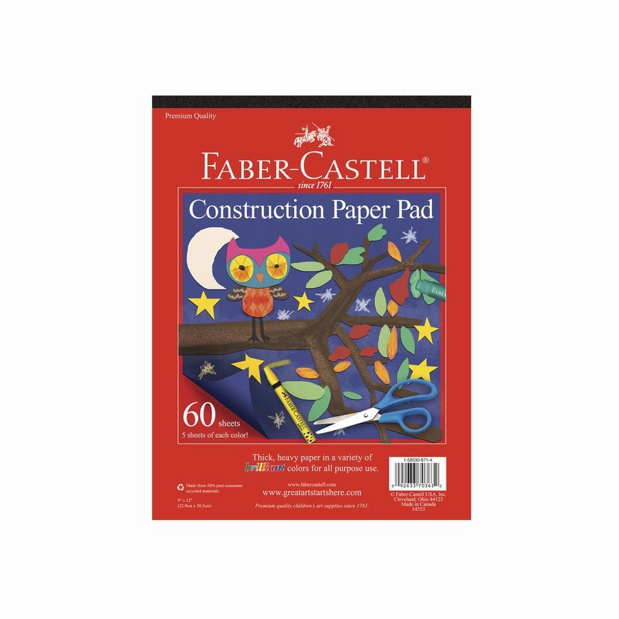 Construction Paper Pad - 9"x12"