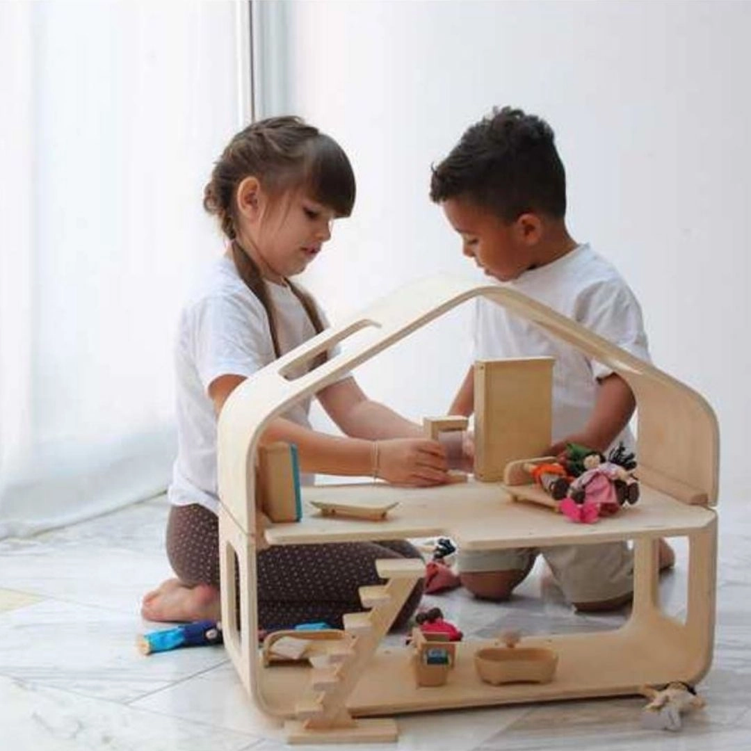 Contemporary Wooden Dollhouse