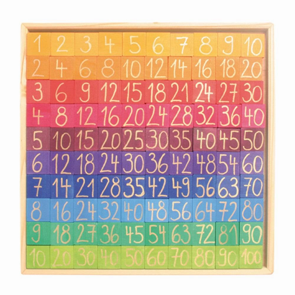Counting with Colors Wooden Number Chart