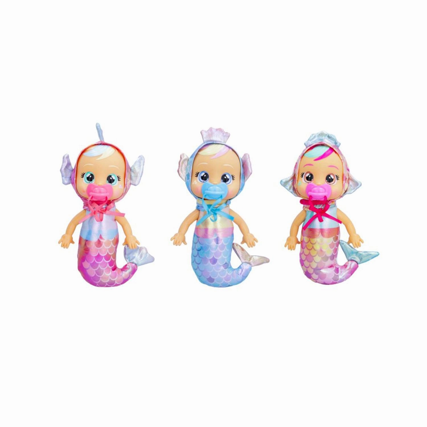 CRY BABIES Tiny Cuddles Mermaids Kids 25cm Doll - Assorted