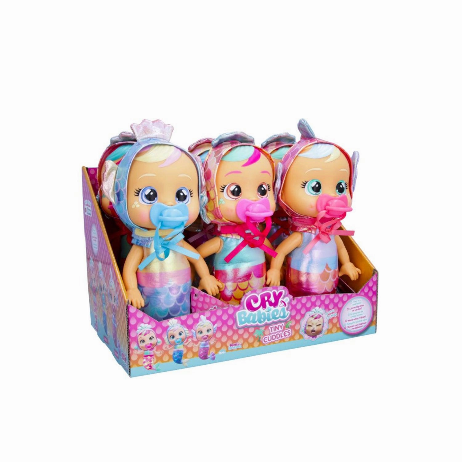 CRY BABIES Tiny Cuddles Mermaids Kids 25cm Doll - Assorted