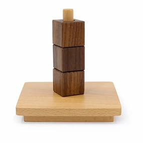 Cubes on Vertical Dowel