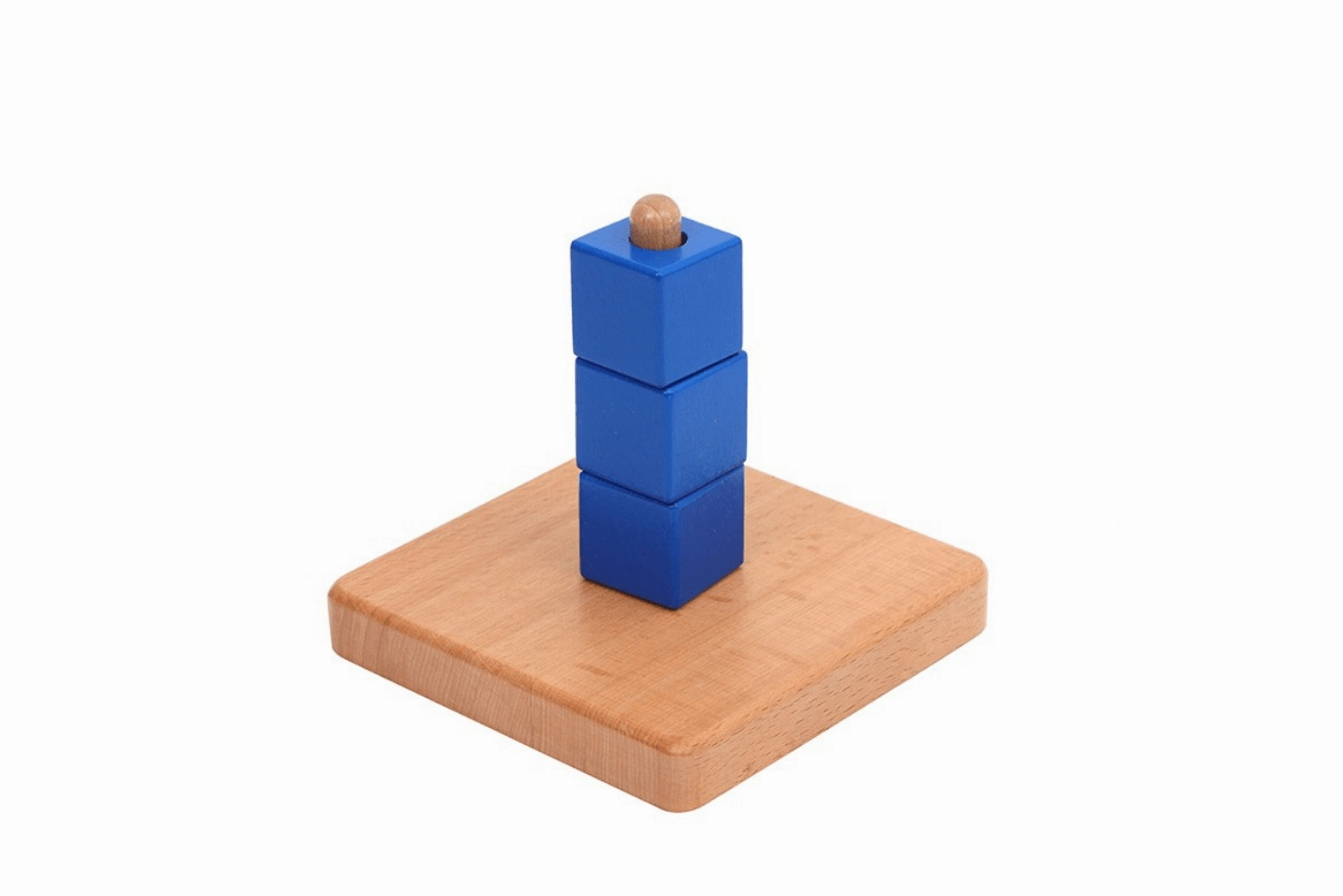 Cubes on Vertical Dowel