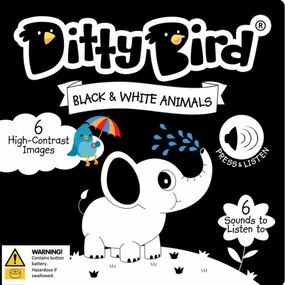Ditty Bird - Black & White Animals Board Book