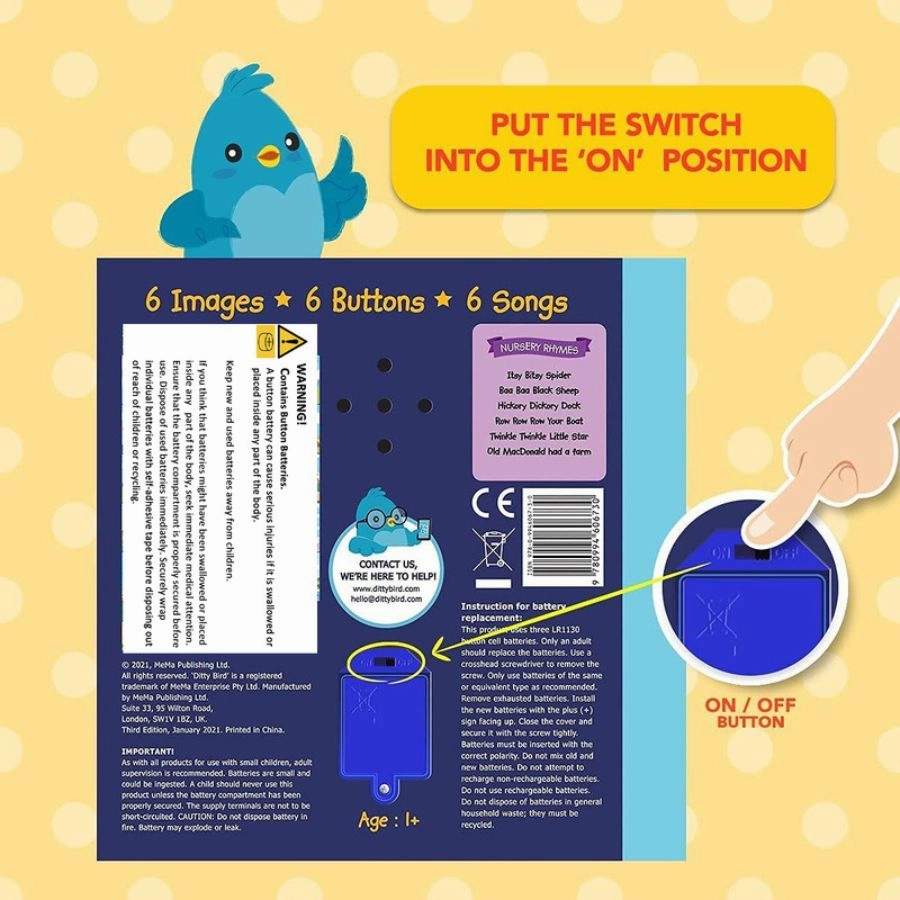 Ditty Bird - Dinosaur Sounds Board Book