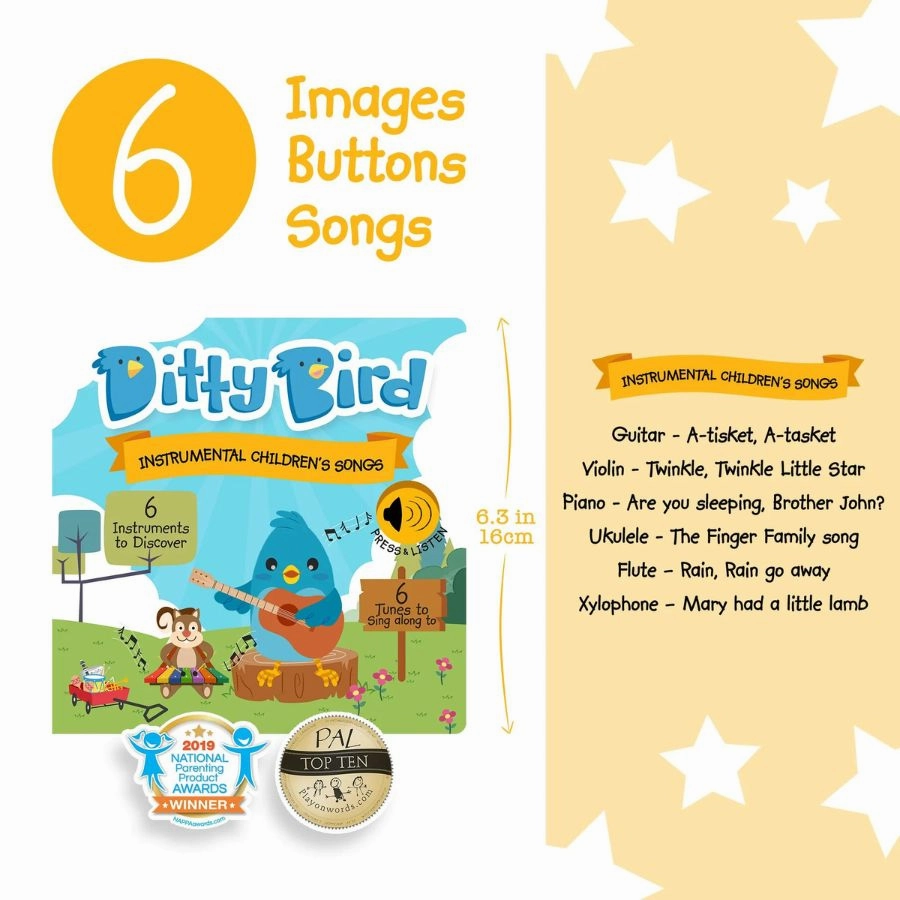 Ditty Bird - Instrumental Children's Songs Board Book