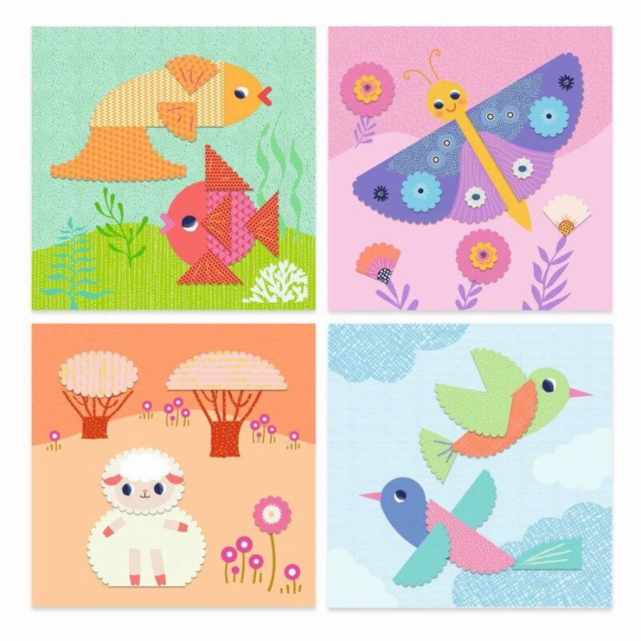Djeco - Crinkle Cutting Collage Set