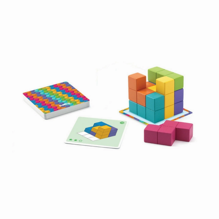 Djeco - Cubissimo Teaser Wooden Game