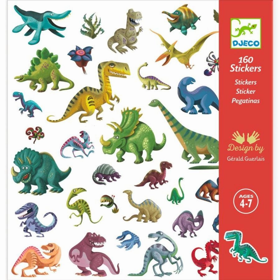 Djeco - Dinosaur Stickers 160 Stickers