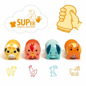 Djeco - Farm Animal Stamps for Littles Ones