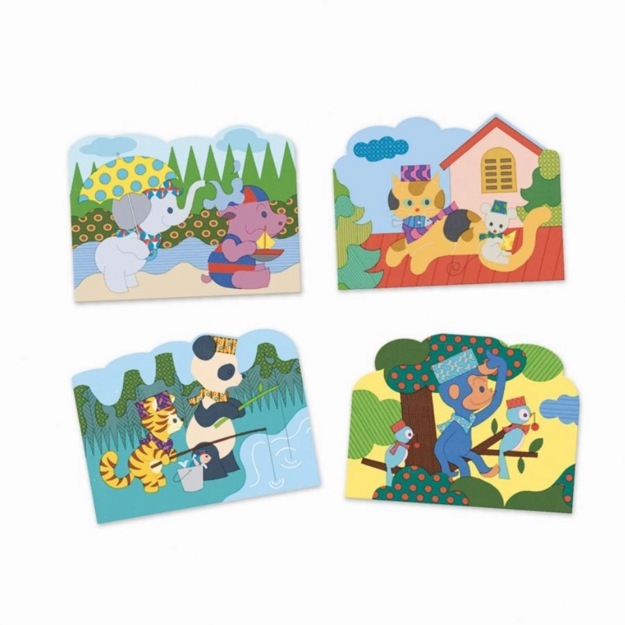 Djeco - Hidden Outside Water Colouring for Toddlers