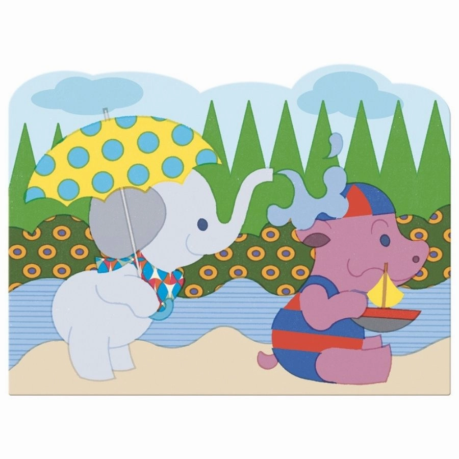 Djeco - Hidden Outside Water Colouring for Toddlers