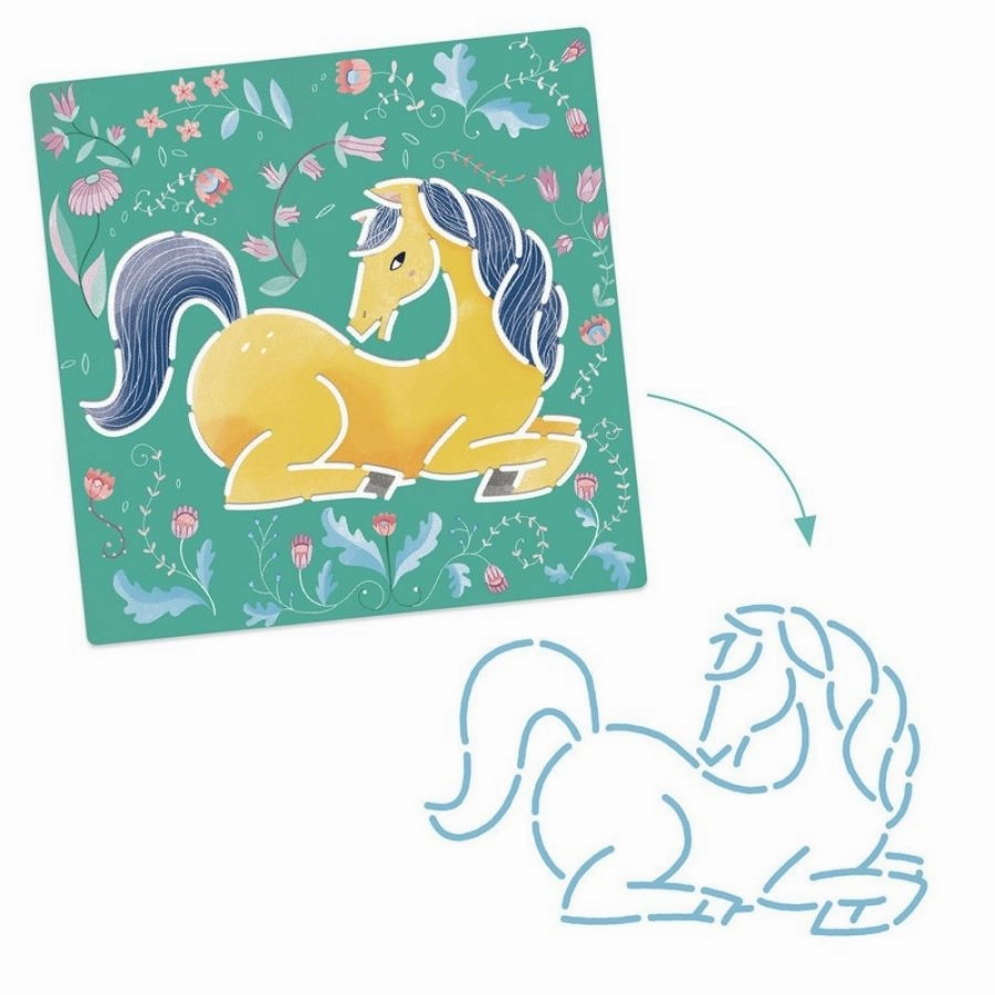 Djeco - Horse Stencils
